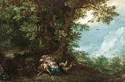 Denys Van Alsloot Extensive Wooded Landscape with Cephalus and Procris oil
